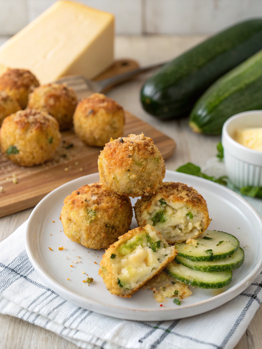 Ingrédients pour Boulettes de Courgettes et Fromage
