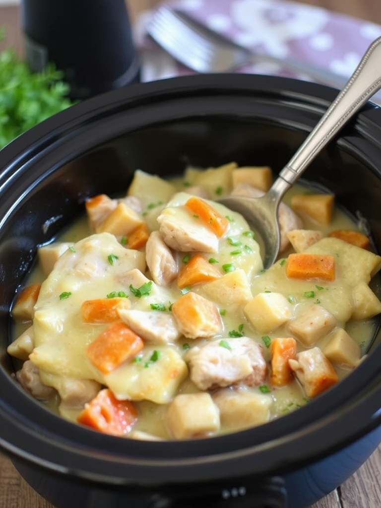 Slow Cooker Chicken Pot Pie Recipe