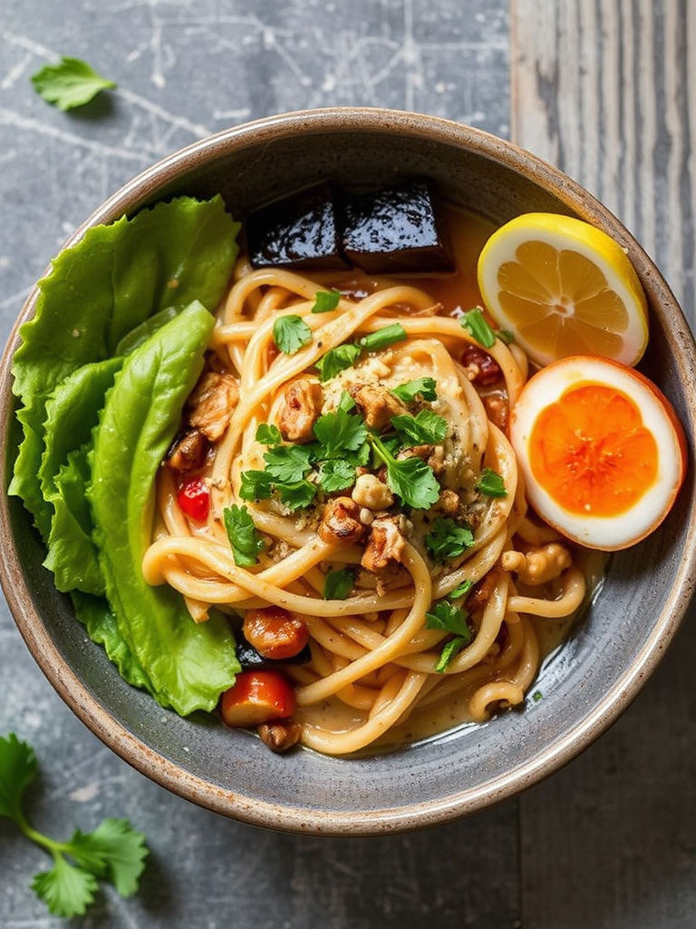 Fusion Flavor: Carbonara Ramen Delight Recipe