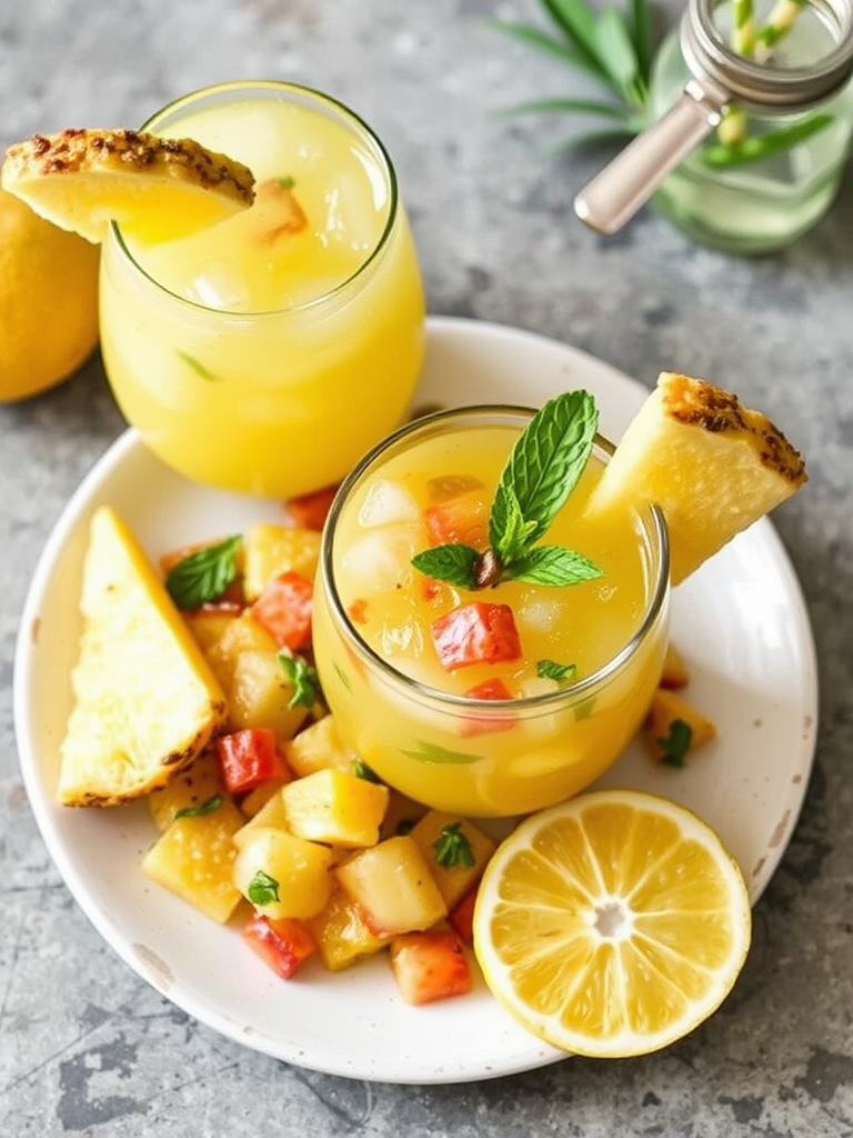 Refreshing Pineapple Mocktail Low Sugar Recipe