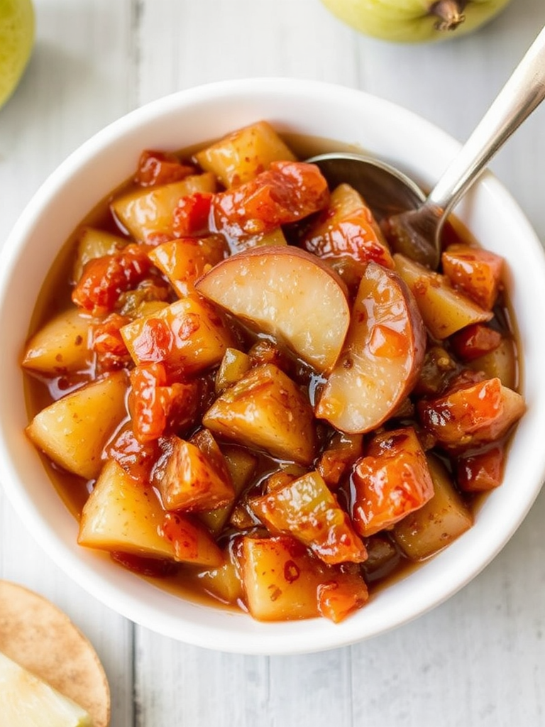 Spiced Pear Chutney Recipe Fall Flavor Preserve