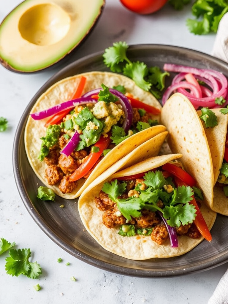 Vegan Cheeseburger Tacos Recipe Delight