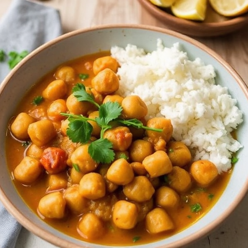 Healthy Chickpea Curry Recipe for January Meals