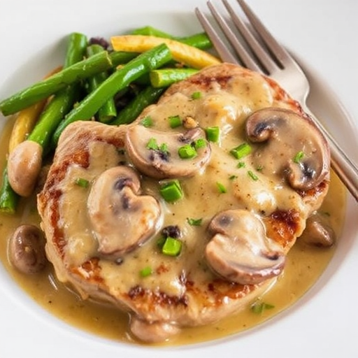 Creamy Mushroom Pork Chops