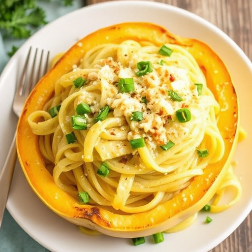 Garlic Parmesan Spaghetti Squash