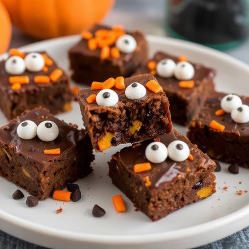 Halloween Brownie Bites