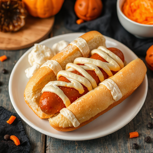 Mummy Hot Dogs Halloween Party Food