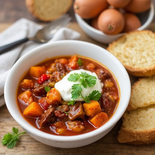 Vegetarian Chili with Sweet Potatoes
